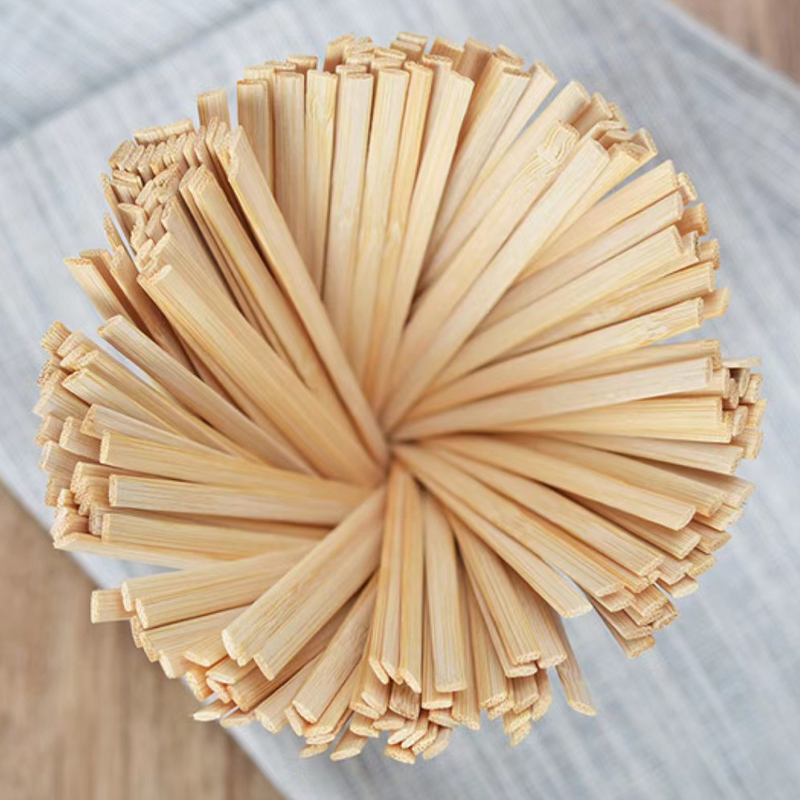 BAMBOO COFFEE STIRRERS SQUARE END